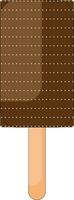 Clipart of a stick chocolate ice cream vector or color illustration