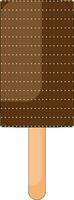 Clipart of a stick chocolate ice cream vector or color illustration