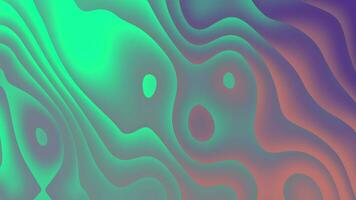 abstrato fundo com gradiente ondas suave linha comovente formas video