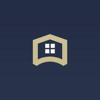 Real Estate Logo Template. Apartment Logo Design vector