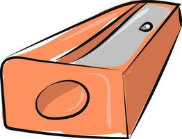 Sharpener with perspective, vector or color illustration.