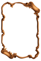 AI generated Old Border Frame PNG Transparent Background