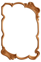 AI generated Old Border Frame PNG Transparent Background