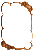 AI generated Old Border Frame PNG Transparent Background