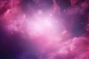 AI generated Planets and galaxy stars in space. photo