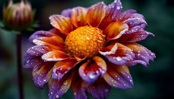 ai generado un vibrante ramo de flores de vistoso flores en un formal jardín generado por ai foto