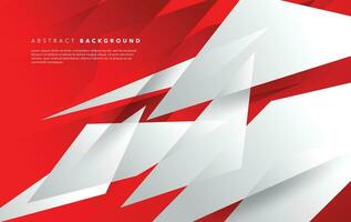 modern abstract red and white background design vector