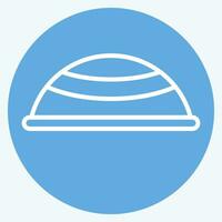Icon Hat. related to Ramadan symbol. blue eyes style. simple design editable. simple illustration vector