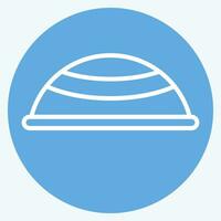 Icon Hat. related to Ramadan symbol. blue eyes style. simple design editable. simple illustration vector