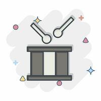 Icon Bedug. related to Ramadan symbol. comic style. simple design editable. simple illustration vector