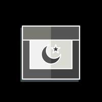 Icon Ramada. related to Ramadan symbol. glossy style. simple design editable. simple illustration vector