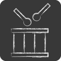 Icon Bedug. related to Ramadan symbol. chalk Style. simple design editable. simple illustration vector