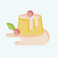 Icon Dessert. related to Cooking symbol. flat style. simple design editable. simple illustration vector