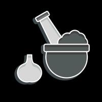 Icon Pound Mortar. related to Cooking symbol. glossy style. simple design editable. simple illustration vector