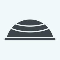 Icon Hat. related to Ramadan symbol. glyph style. simple design editable. simple illustration vector