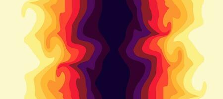 abstract wave curve fluid banner template background vector