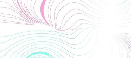 abstract flowing colorful pink green gradient wavy lines background vector
