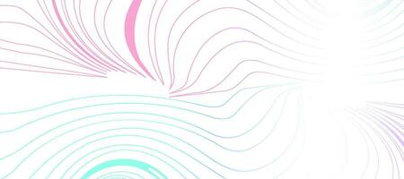 abstract flowing colorful pink green gradient wavy lines background vector