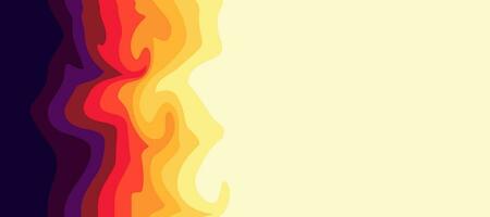 abstract background with fire curve vector