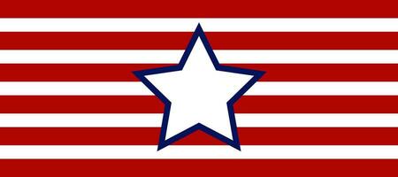 white star with red stripes horizontal line abstract background vector