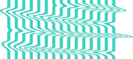 Green wavy lines pattern background vector