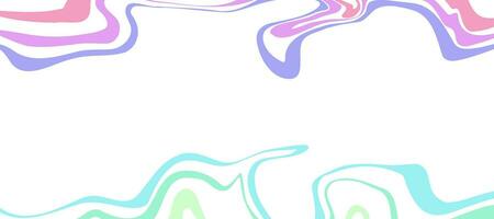 abstract colorful liquid psychedelic banner frame background vector