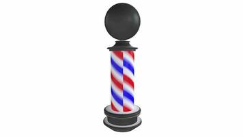 3d Rendering Of Barber Pole video