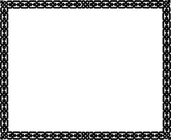 Chain Border is very simple and dark pattern vintage engraving. vector