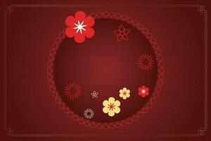 Chinese Lunar New Year festival 2024 celebration, Happy New Year background decorative elements. vector