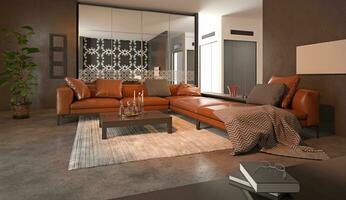 Project of a studio apartment with a modern style. photo