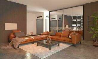 Project of a studio apartment with a modern style. photo