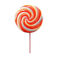 AI generated Lollipop different colors set isolated on transparent background png