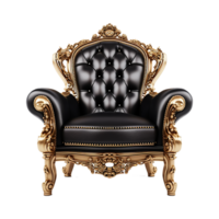 AI generated Sofa chair in 3d rendering chair isolated on transparent background png