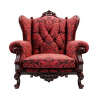 ai generiert Sofa Stuhl im 3d Rendern Stuhl isoliert auf transparent Hintergrund png