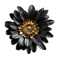 ai generiert Gerbera Blume isoliert auf transparent Hintergrund png