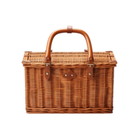 AI generated Isometric picnic basket isolated on transparent background png