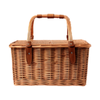 AI generated Isometric picnic basket isolated on transparent background png