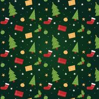 Merry Christmas background and Christmas tree graphic vector elements stacked with elements