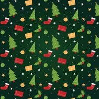 Merry Christmas background and Christmas tree graphic vector elements stacked with elements