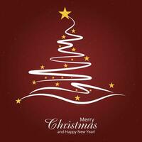 Merry Christmas background and Christmas tree graphic vector elements stacked with elements