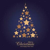 Merry Christmas background and Christmas tree graphic vector elements stacked with elements