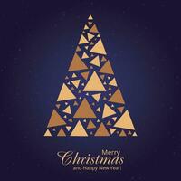 Merry Christmas background and Christmas tree graphic vector elements stacked with elements