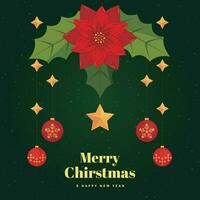 Vector cute Christmas background with Christmas icons