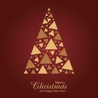 alegre Navidad antecedentes y Navidad árbol gráfico vector elementos apilado con elementos