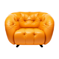 ai gerado sofá cadeira dentro 3d Renderização cadeira isolado em transparente fundo png