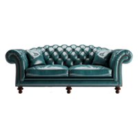 AI generated Sofa chair in 3d rendering chair isolated on transparent background png