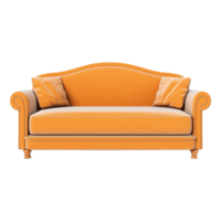 AI generated Sofa chair in 3d rendering chair isolated on transparent background png