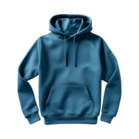 ai generiert Blau Kapuzenpullover isoliert auf transparent Hintergrund png