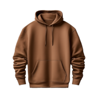 AI generated Brown hoodie isolated on transparent background png