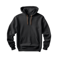 AI generated Black hoodie isolated on transparent background png